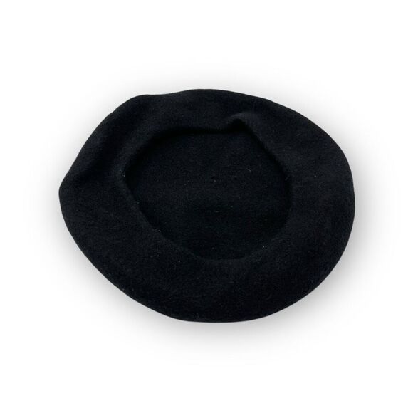 Cato Hat Black Wool Felt Classic Beret Cap Cabbie Ivy Newsboy Women’s OSFM - Picture 6 of 10